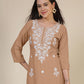 Rayon Embroidered Straight Kurti