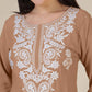 Rayon Embroidered Straight Kurti