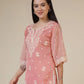 Silk Embroidered Straight Kurti