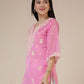 Silk Embroidered Straight Kurti