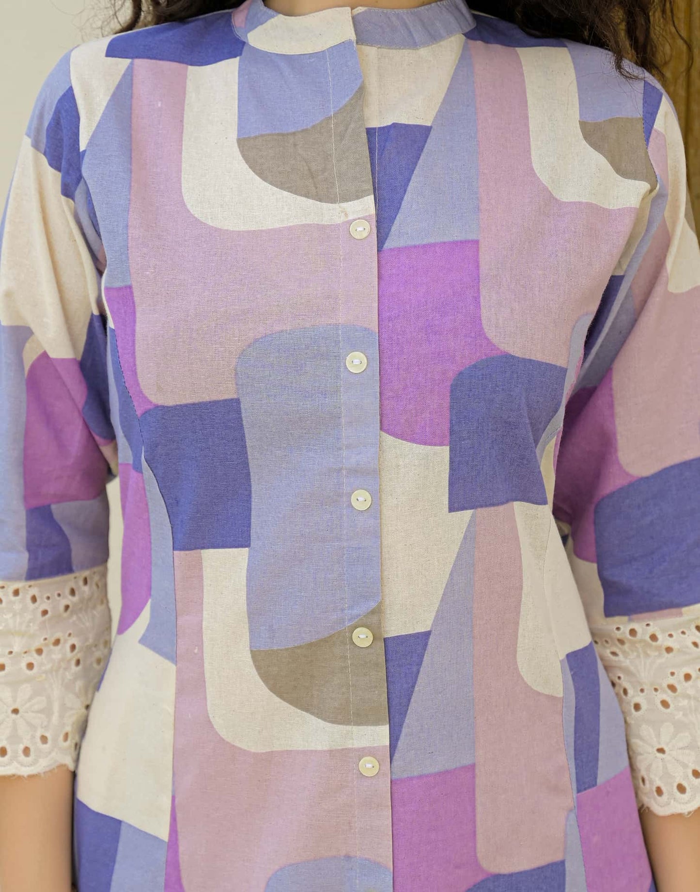 Cotton Printed Straight Kurti