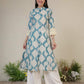 Cotton Printed Straight Kurti