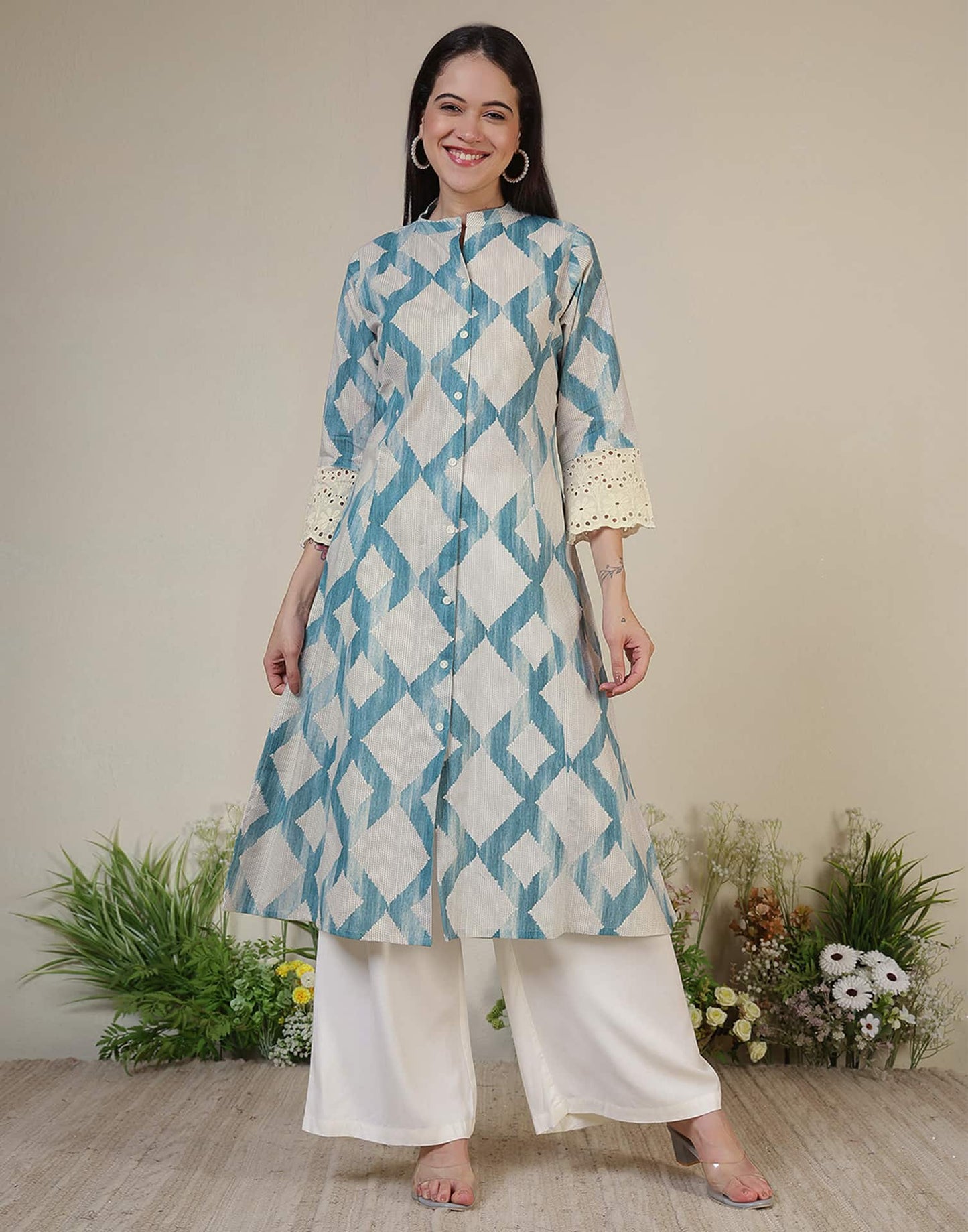 Cotton Printed Straight Kurti
