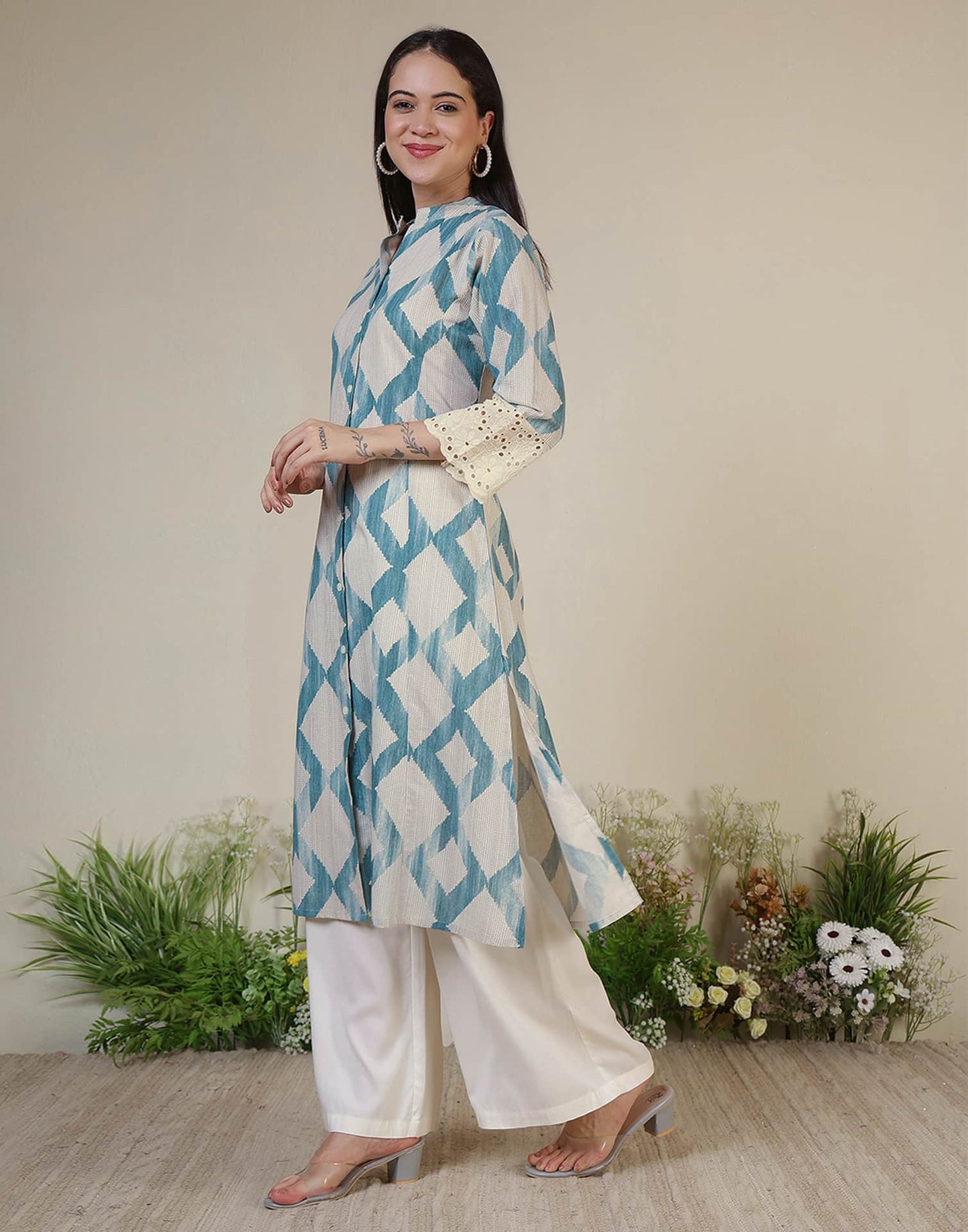 Cotton Printed Straight Kurti