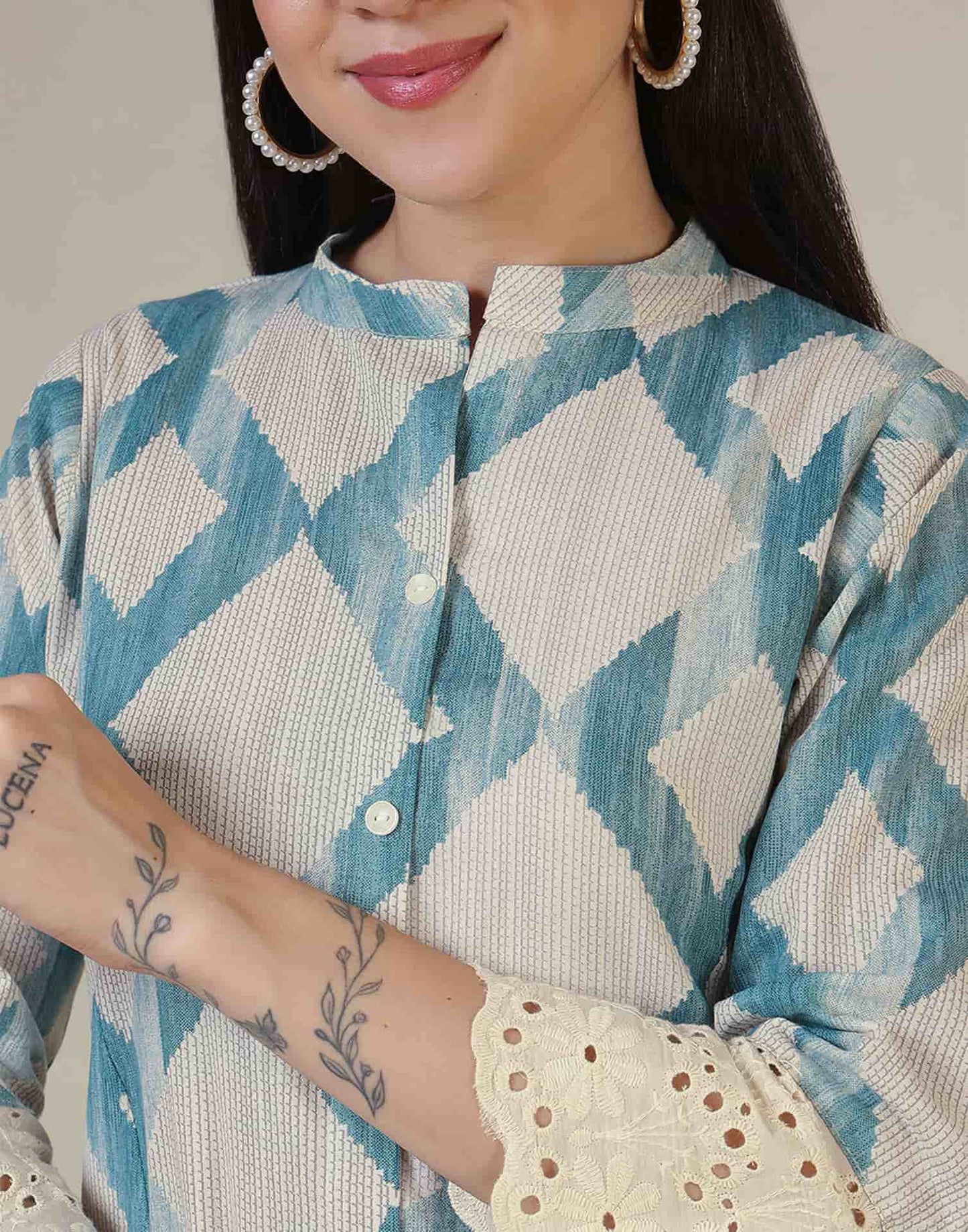 Cotton Printed Straight Kurti