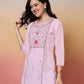 Cotton Embroidered Straight Kurti