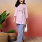 Cotton Embroidered Straight Kurti
