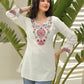 Cotton Embroidered Straight Kurti
