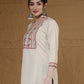 Cotton Embroidered Straight Kurti