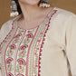 Cotton Embroidered Straight Kurti
