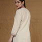 Cotton Embroidered Straight Kurti