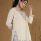 Cotton Embroidered Straight Kurti