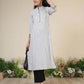 Cotton Embroidered Straight Kurti
