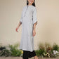 Cotton Embroidered Straight Kurti