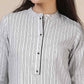Cotton Embroidered Straight Kurti