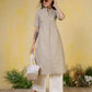 Cotton Woven Design Straight Kurti