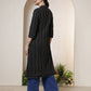 Cotton Woven Design Straight Kurti
