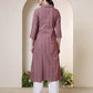 Cotton Woven Design Straight Kurti