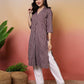 Cotton Woven Design Straight Kurti