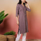 Cotton Woven Design Straight Kurti