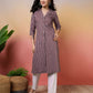 Cotton Woven Design Straight Kurti