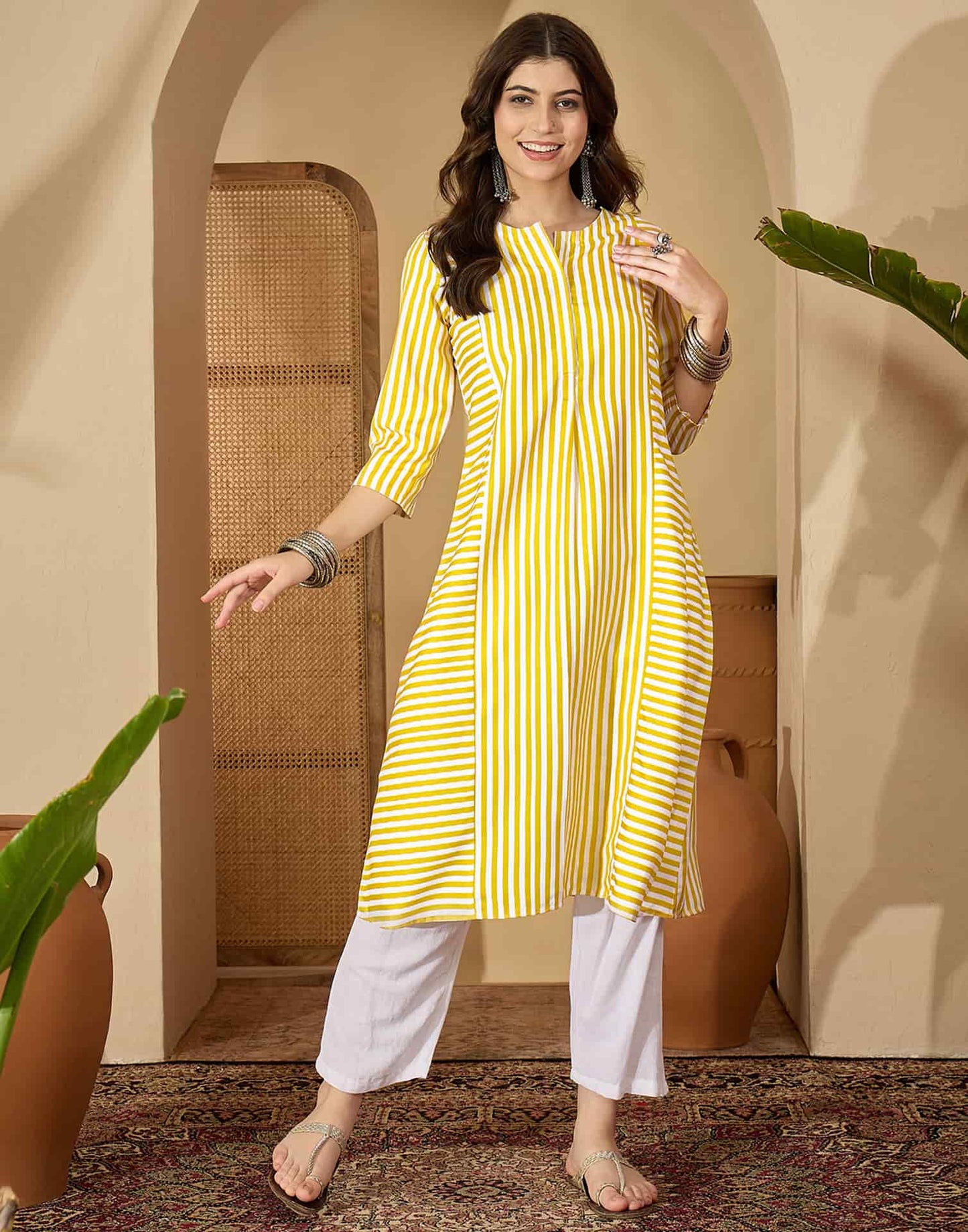 Cotton Printed Straight Kurti