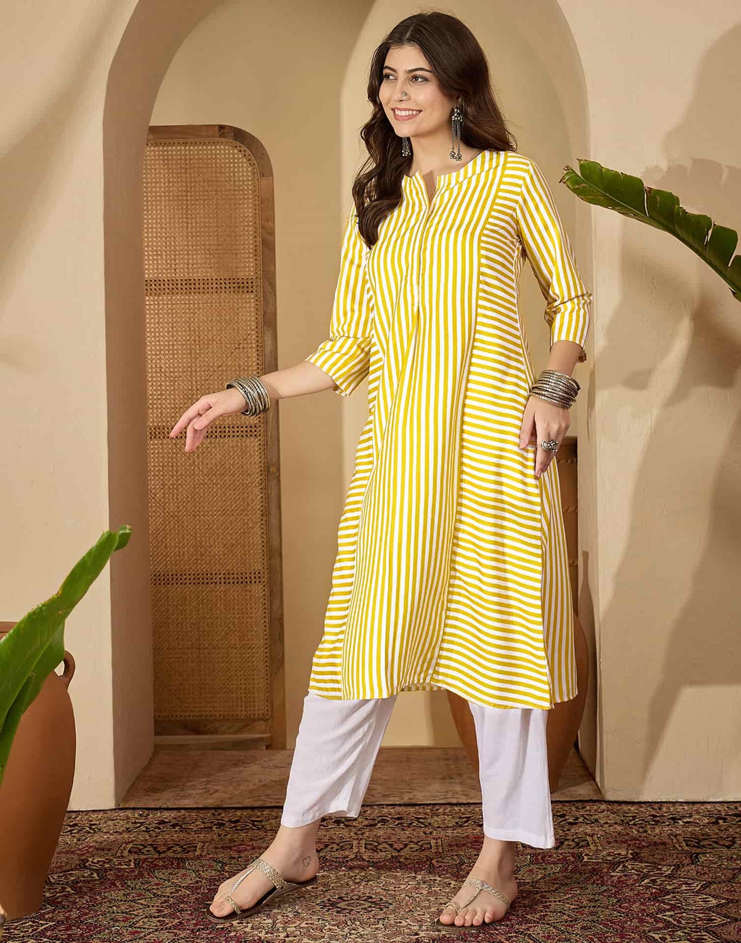 Cotton Printed Straight Kurti