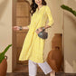 Cotton Printed Straight Kurti