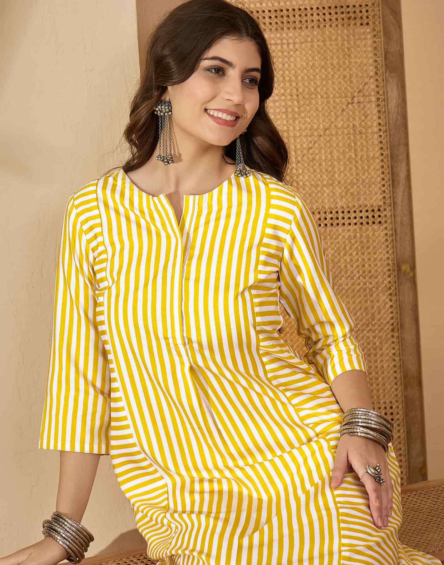 Cotton Printed Straight Kurti