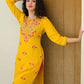 Cotton Embroidered Straight Kurti