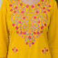 Cotton Embroidered Straight Kurti