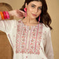 Rayon Embroidered Straight Kurti