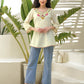Cotton Embroidered Straight Kurti