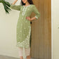 Cotton Embroidered Straight Kurti