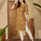 Cotton Printed Straight Kurti