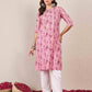 Rayon Printed Straight Kurti