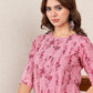 Rayon Printed Straight Kurti