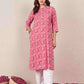 Rayon Printed Straight Kurti