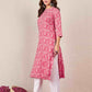 Rayon Printed Straight Kurti