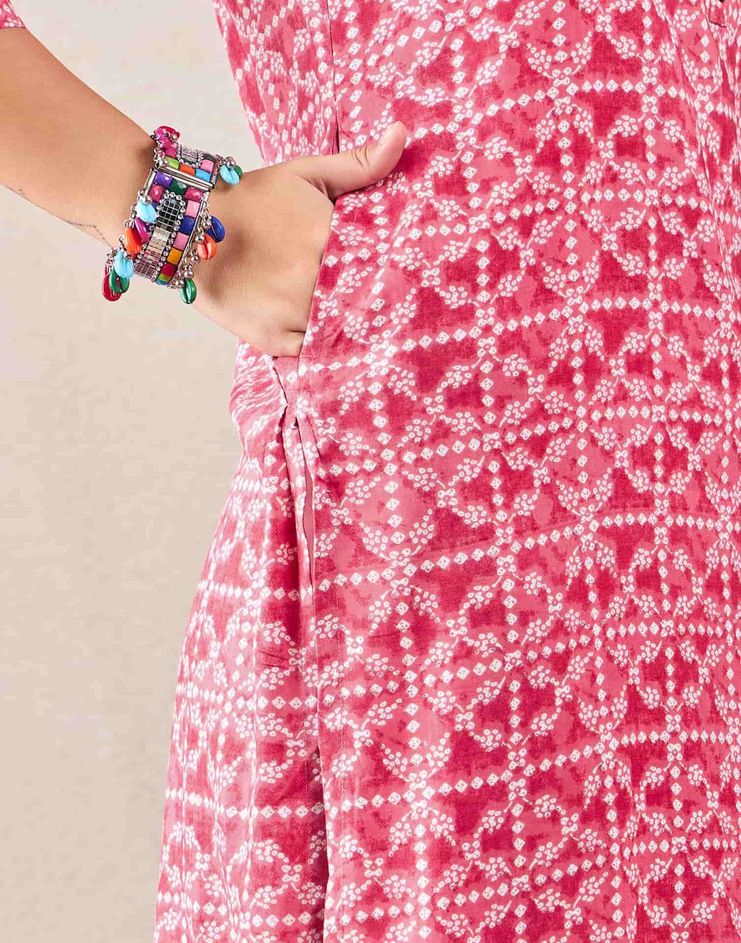 Rayon Printed Straight Kurti