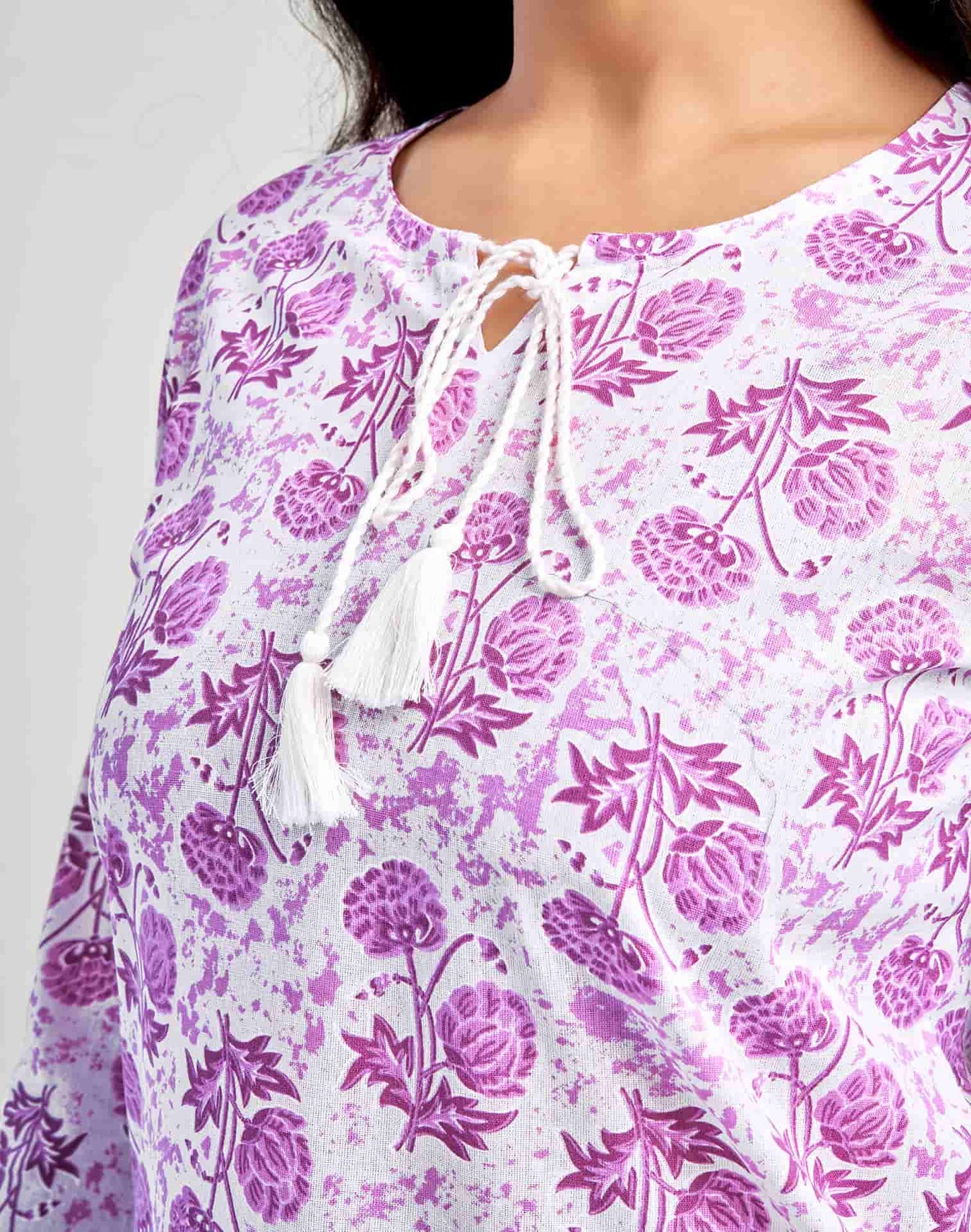 Cotton Printed Straight Kurti