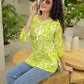 Cotton Printed Straight Kurti