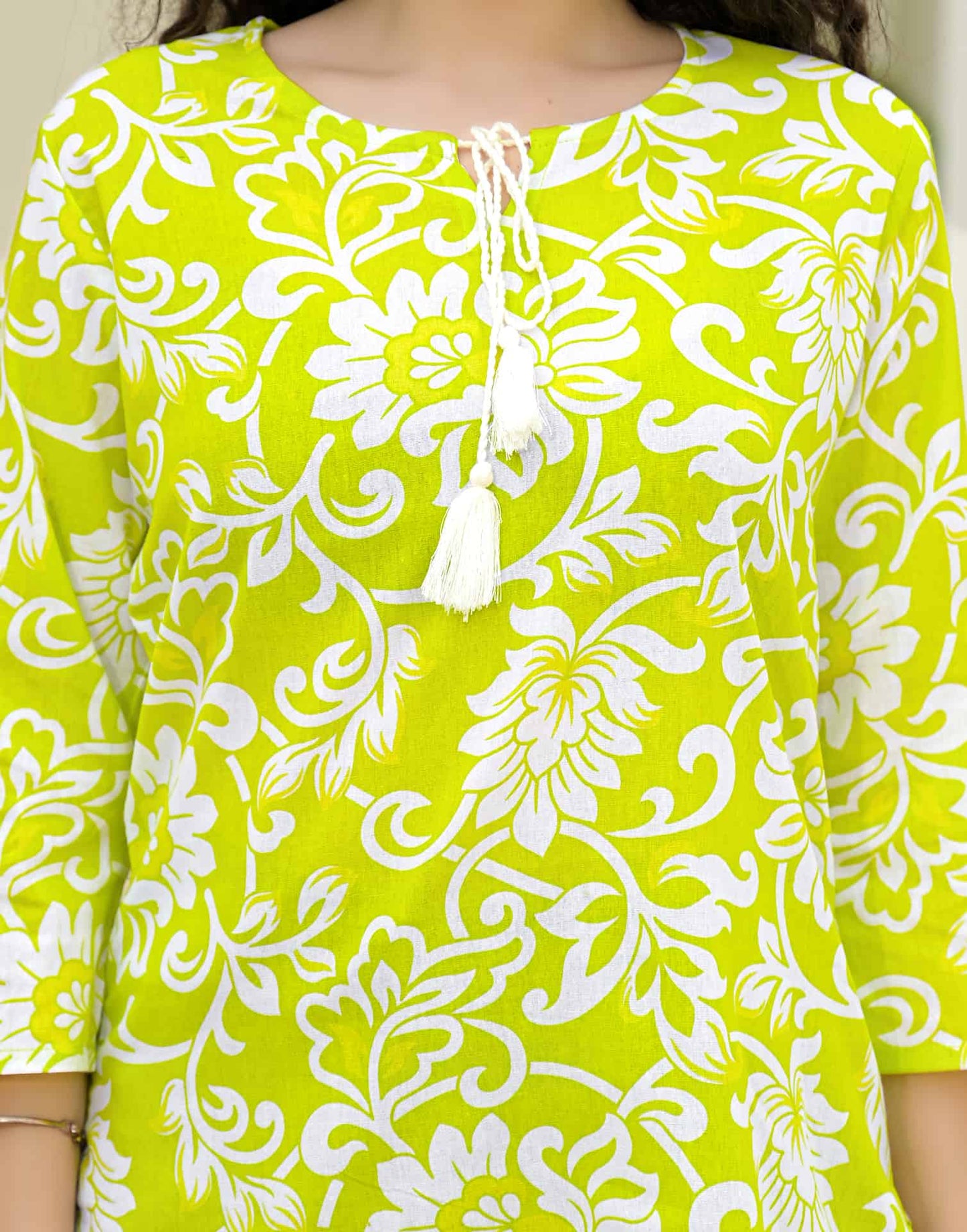 Cotton Printed Straight Kurti