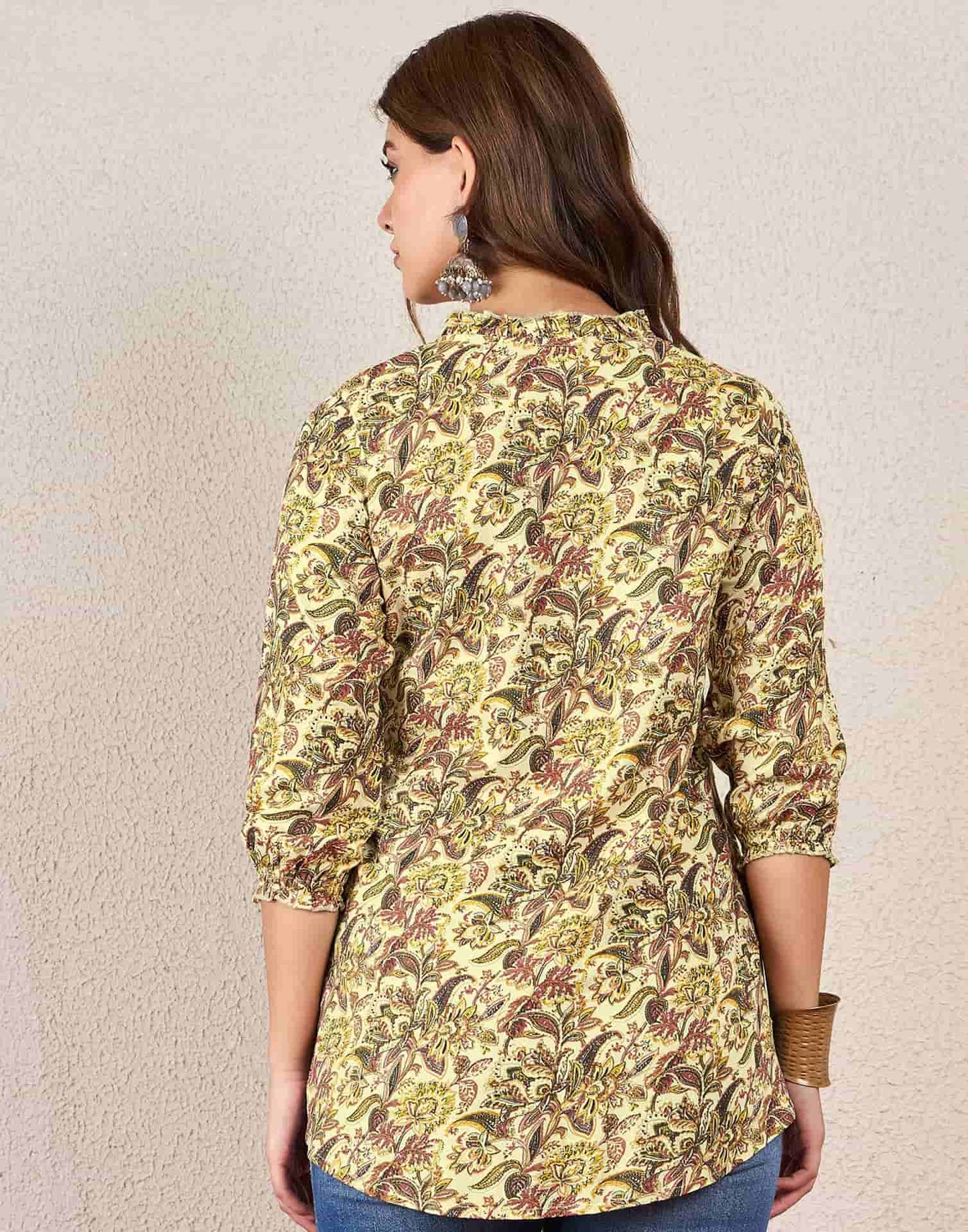 Cotton Printed Straight Kurti