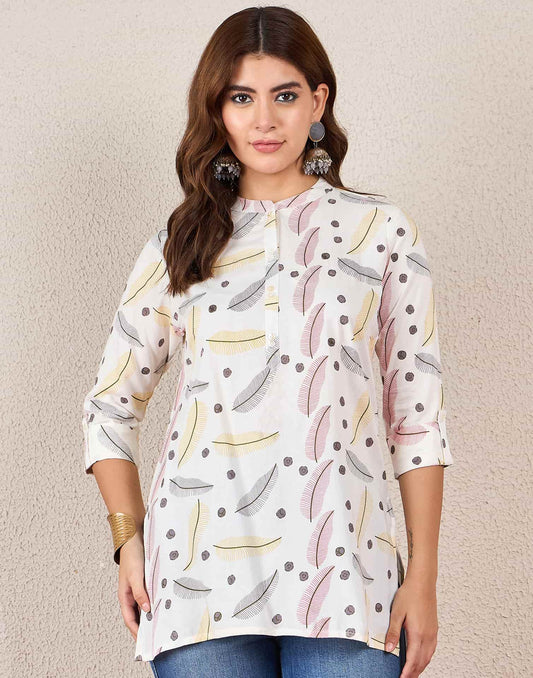 Cotton Printed Straight Kurti