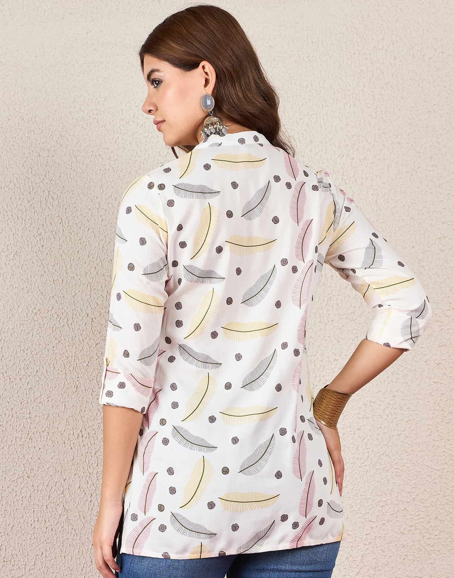 Cotton Printed Straight Kurti