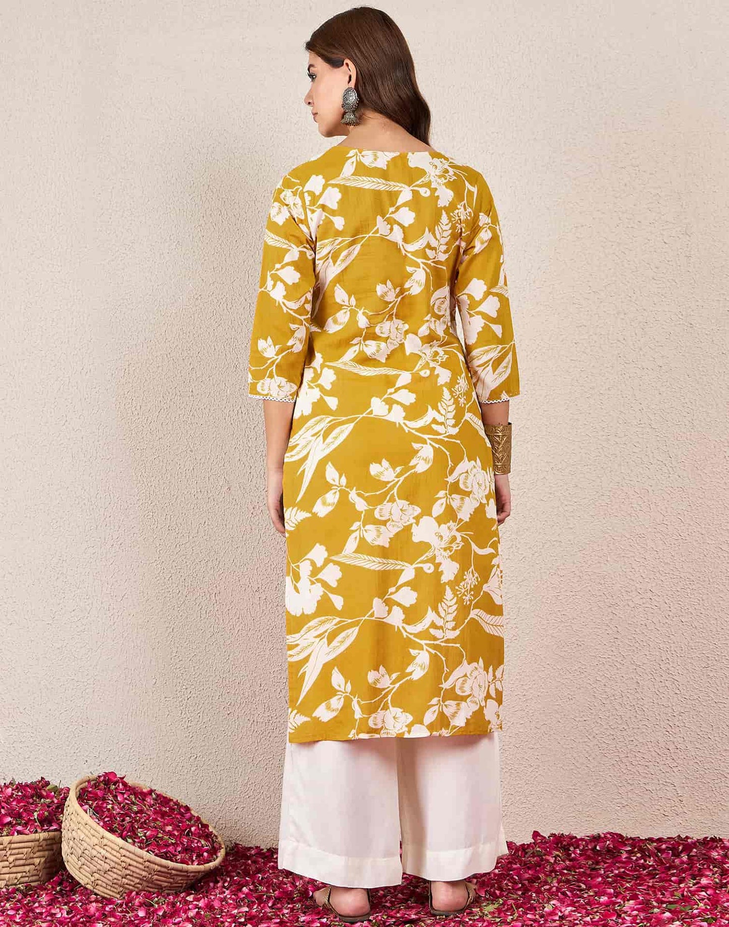 Cotton Printed Straight Kurti