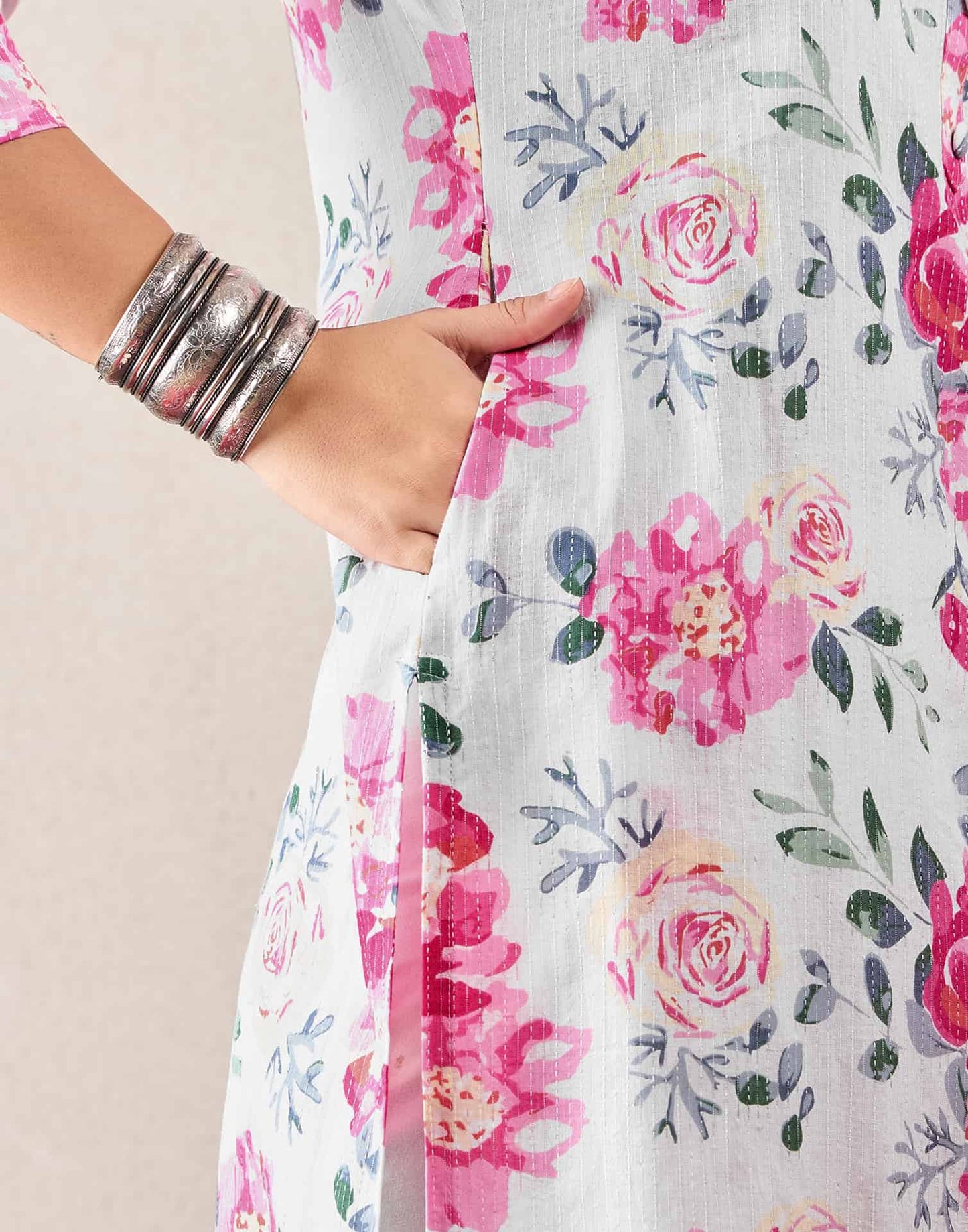 Cotton Printed Straight Kurti