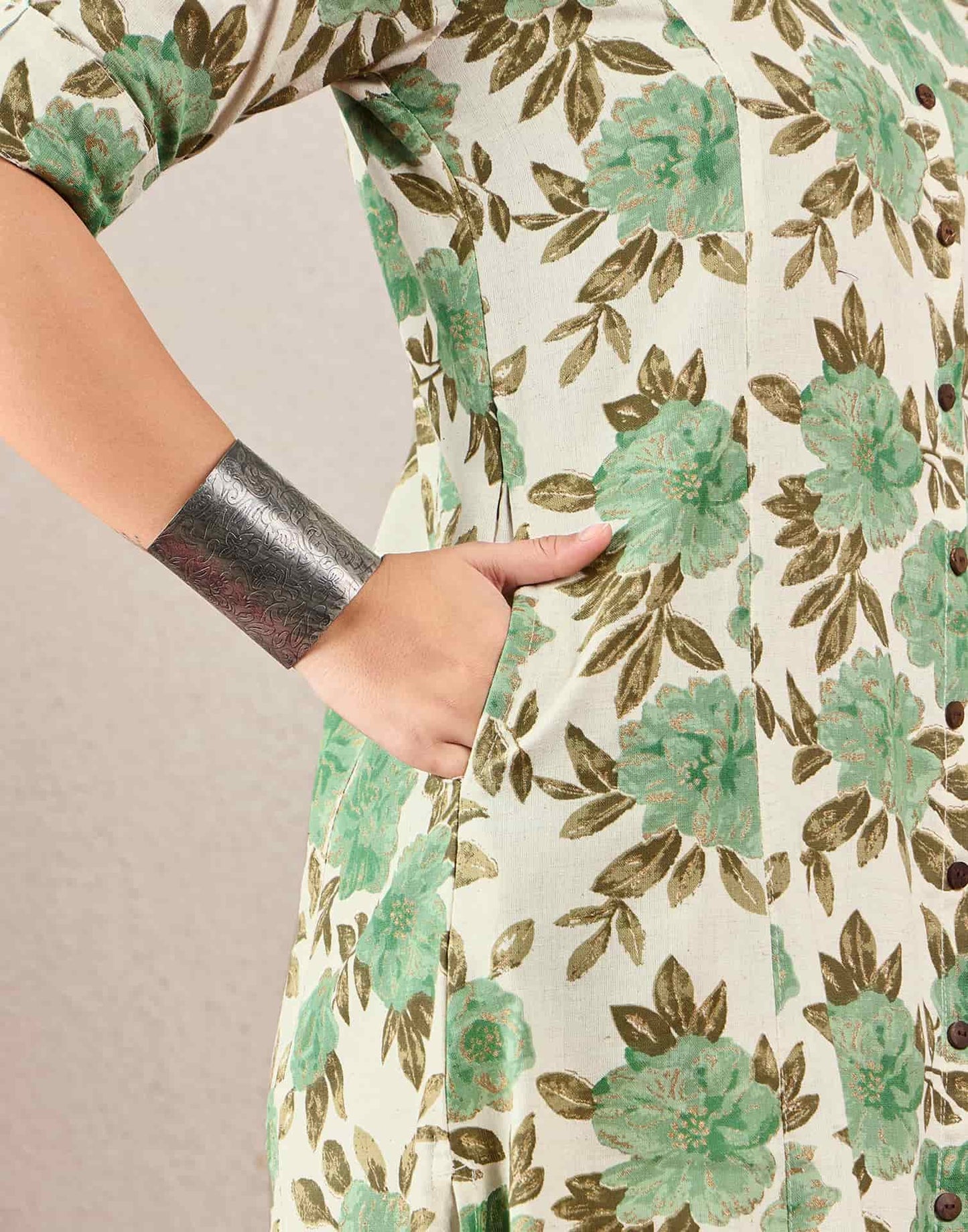 Cotton Printed Straight Kurti