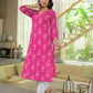 Cotton Printed Straight Kurti